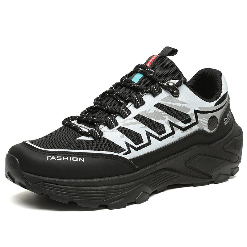 Spring Sports Shoes Outdoor Ultralight Running Shoes Breathable Lace-up Trend Men's  Lightweight and Versatile Rebound Shoes