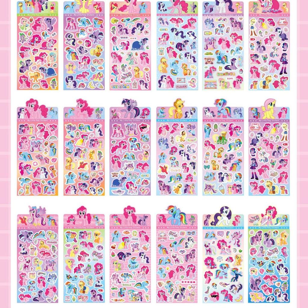 20 Pcs/Bag Cartoon Anime Stickers Sanrio Family Stitch Baby Three DIY Handmade Material Laser Flash Sticker Toy