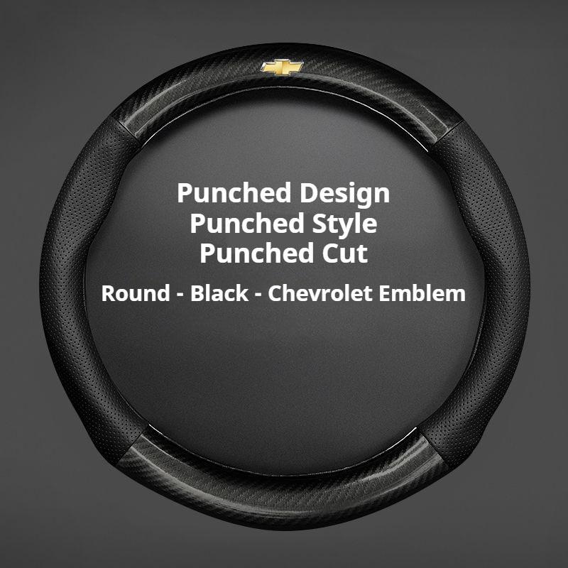 For Chevrolet Car Steering Wheel Cover CarbonFiber ventilate Leather Fit Cruze Captiva Lacetti Aveo Niva Spark Sonic Trax Camaro
