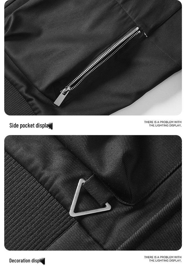 Men's Water-Repellent Casual Workwear Jacket: Loose, Comfortable, Versatile, Trendy Spring & Fall Outerwear