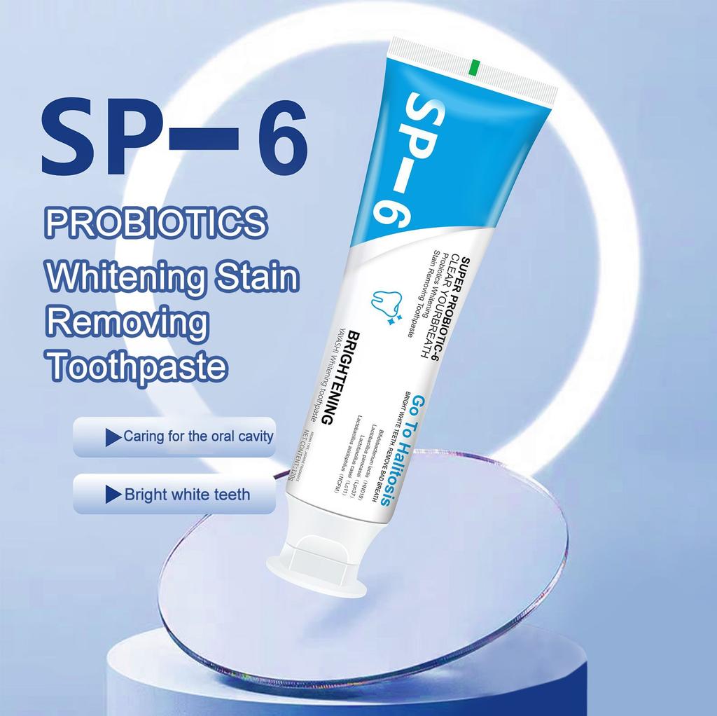 SP-6 Toothpaste, Sp-6 Probiotic Toothpaste, SP-6 Whitening Toothpaste, Fresh, Breath, Toothpaste, Toothpaste, Stain Removal, Complete Tooth Care 120g