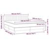 VidaXL Sommier à Lattes de Lit avec Matelas et LED, Lit Rembourré, Lit Double, Lit Adulte de Chambre à Coucher Intérieur, 3134537