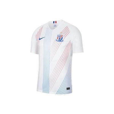 Striped Fan Edition Short Sleeve T-Shirt for Men In White