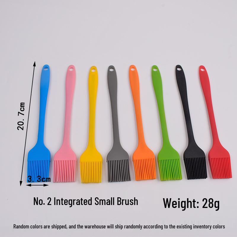 All-In-One Semi-Transparent Silicone BBQ & Baking Brush Tool Black