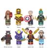 Marvel Avengers Superhero Thanos Thor Captain America Building Blocks Toys Minifigures