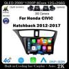 QLED DSP Android 14 For Honda Civic Hatchback 2012-2017 Car Radio Multimedia Player Autoradio DSP Navigation GPS CarPlay Stereo