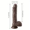 8,7" Teleskopické vibrační dildo – 4v1 Realistický vyhřívaný dildo vibrátor s rotací, 5 režimů pohybu a 9 vibračních režimů, hračka na dálkové ovládání pro muže a ženy
