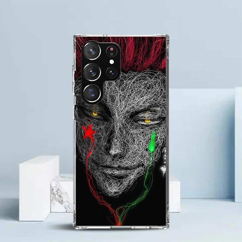 Huner X-Hunters Hisoka Phone Case For Samsung Galaxy S24 S25 Edge S26 Ultra S22 S23 Plus S21 + S20 FE Soft TPU Back Cover Galaxy