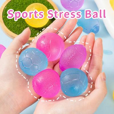 Rugby Football Squishy Stress Ball Toys Squeeze Sugar Balls Anxiety Relief Sensory Fidget Toy For Kids Party Favor Goodie Bag