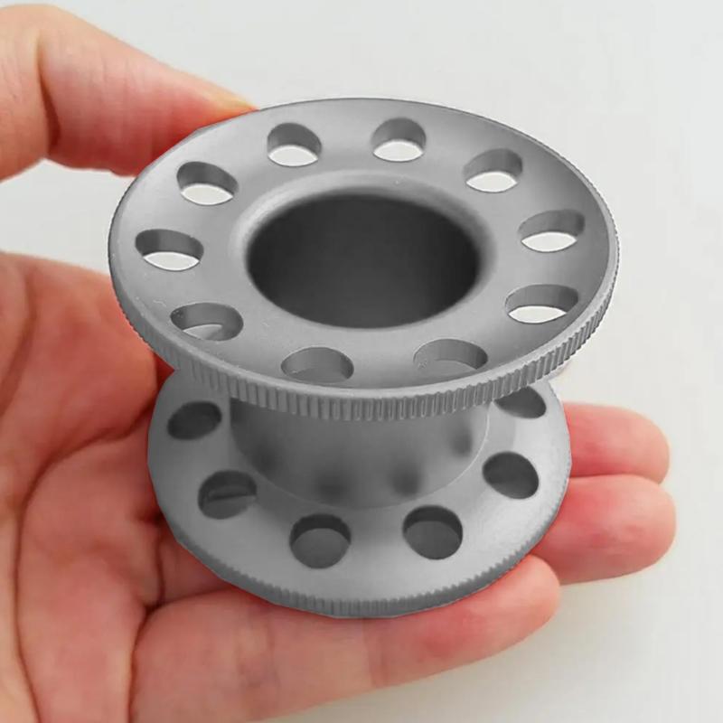 Light Weight Aluminum Alloy Miniature Corrosions Resistant 10 Hole Diving Reel for Diving and Underwater Photography