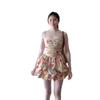 Seaside vacation floral suspender dress women's spring and summer pure desire beautiful temperament waist slim fluffy short skirt