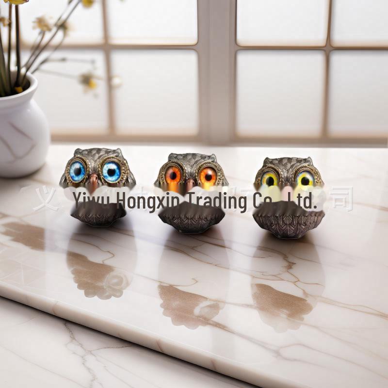 Cute Owl Resin Ornaments: Handmade Garden & Home Decor