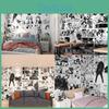 Japanese Popular Anime Selfadhesive Wall Stickers Wallpaper Room Decoration