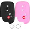 QBUC 2Pcs for Lexus GX460 RX350 Key Fob Cover, for Lexus IS250 IS350 GS450h ES350 CT200h LS460 LS600h LX570 RX450h Silicone Car Key Case Protector
