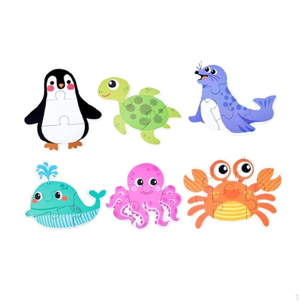 Cartoon Puzzle Early Educational Recognition Toy Stem Toys Shape Matching Montessori for
