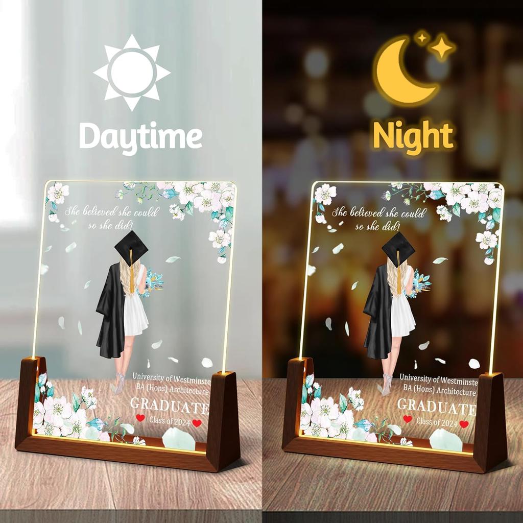 Personalized Graduation Gifts for Her, High School College Graduate Gifts for Girls BFF Daughter Women, Graduation Decoration Class of 2025, Custom