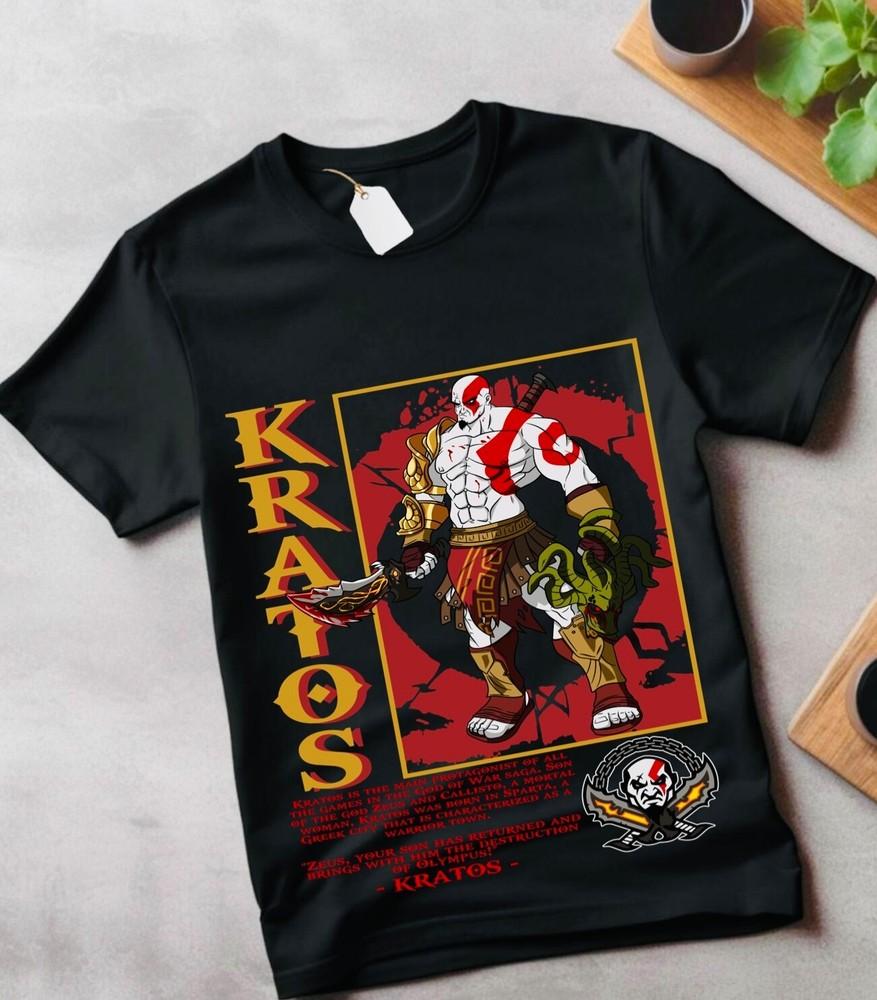 

God of war shirt Kratos T-shirt Ghost of Sparta Unisex Shirt kids gift 4XL