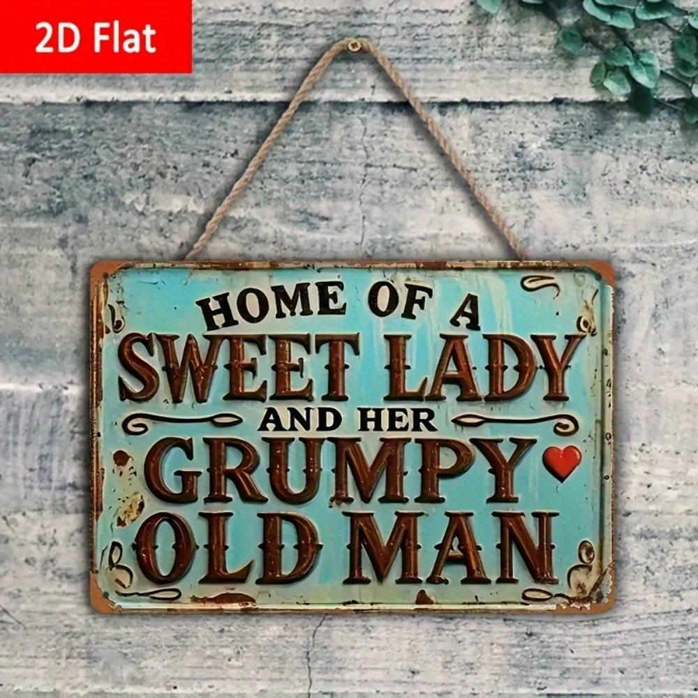 Vintage Funny Marriage Humor Metal Tin Sign Farmhouse Wall Decor Kitchen Living Room Hanging Home Art