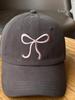 Korean Style Pink Bow Baseball Cap for Girls - Cute, Sweet, Versatile, Soft Crown, Peaked Hat