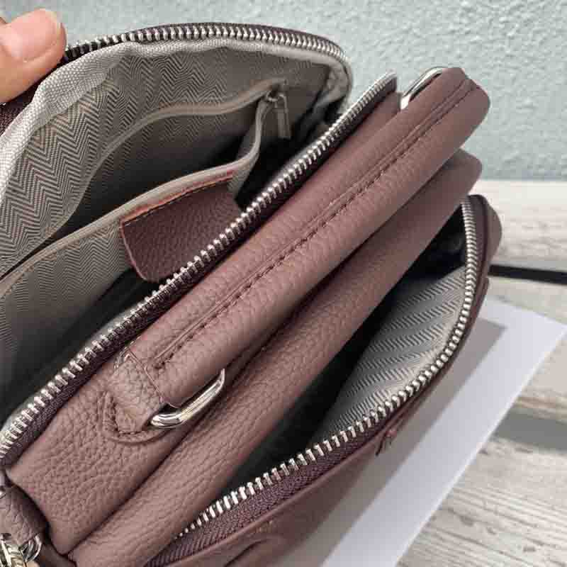 Geantă de damă din piele naturală, toamnă, geantă de umăr pentru femei, geantă de umăr Premium Sense Geantă de mână retro pentru navetiști