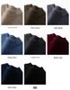 Men's High Neck Cashmere Sweater - Long Sleeve, Solid Color, Loose Knit Pullover for Autumn & Winter
