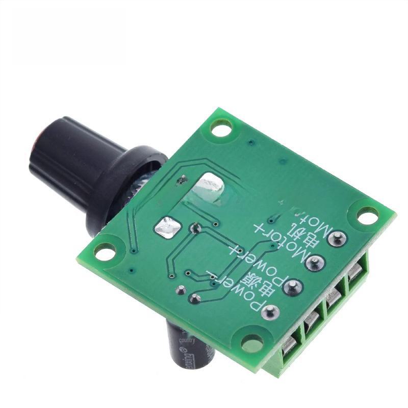 Mini PWM DC Motor Speed Controller 1.8-12V Switch 2A 1803BK