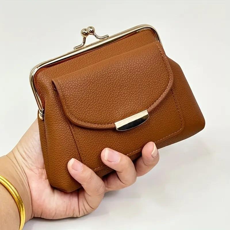 IELGY Lychee Pattern Fashion Wallet Ladies Short Cute Coin Purse