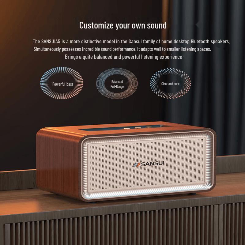SANSUI A5 HIFI Desktop Bluetooth Speaker with Dolby Atmos (CN version)