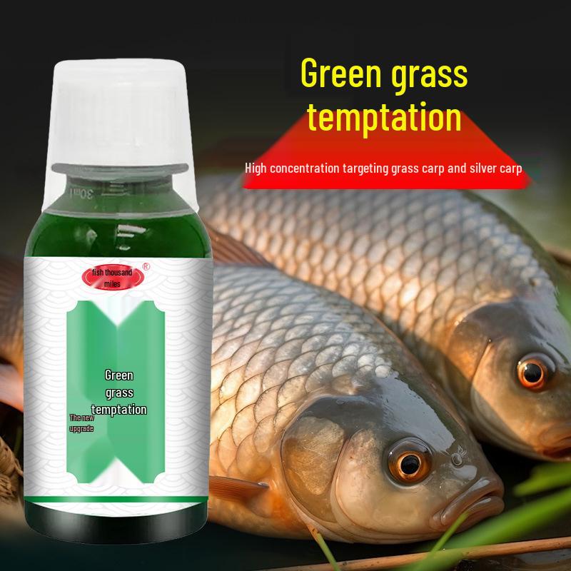 Fish Thousand Miles: Green Grass Lure & Attractant for Carp and Crucian Carp – Enhance Your Wild Fishing Experience