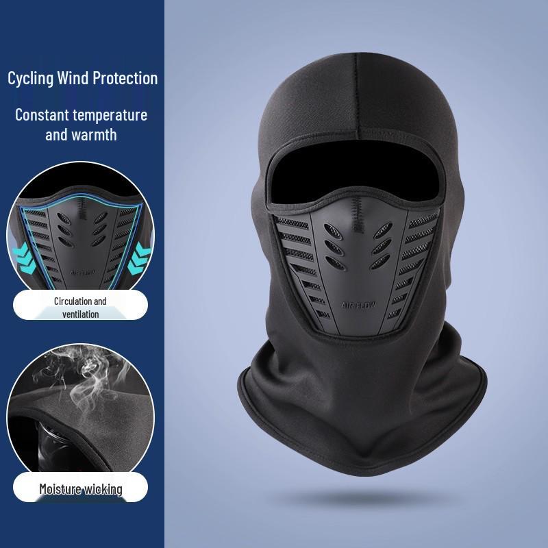 Máscara Facial Completa à Prova de Vento de Inverno para Ciclismo e Motociclismo - Proteção Anticongelante