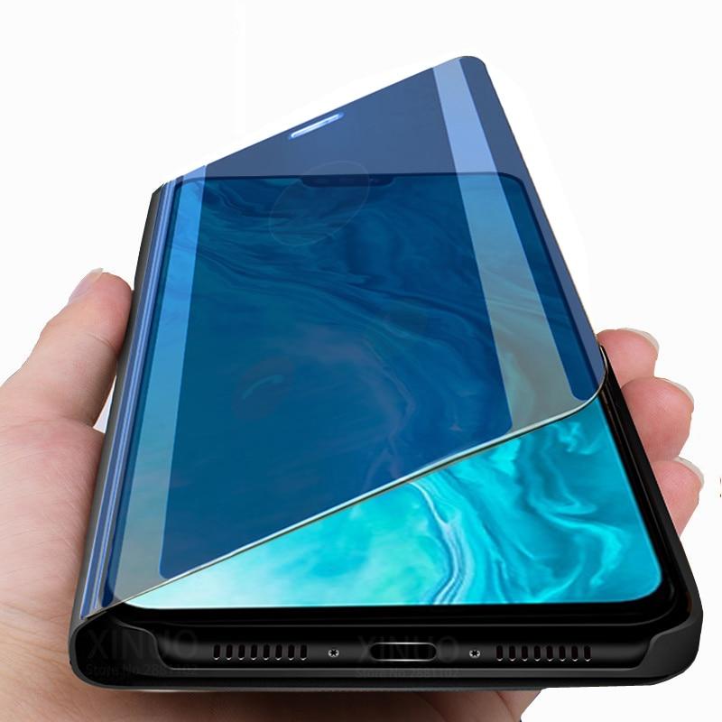 

умный зеркальный чехол для huawei honor 9X Lite стенд книга флип обложка для чести 9X 9 X lite свет honor9X lite hono 9X легкий коковый чехол