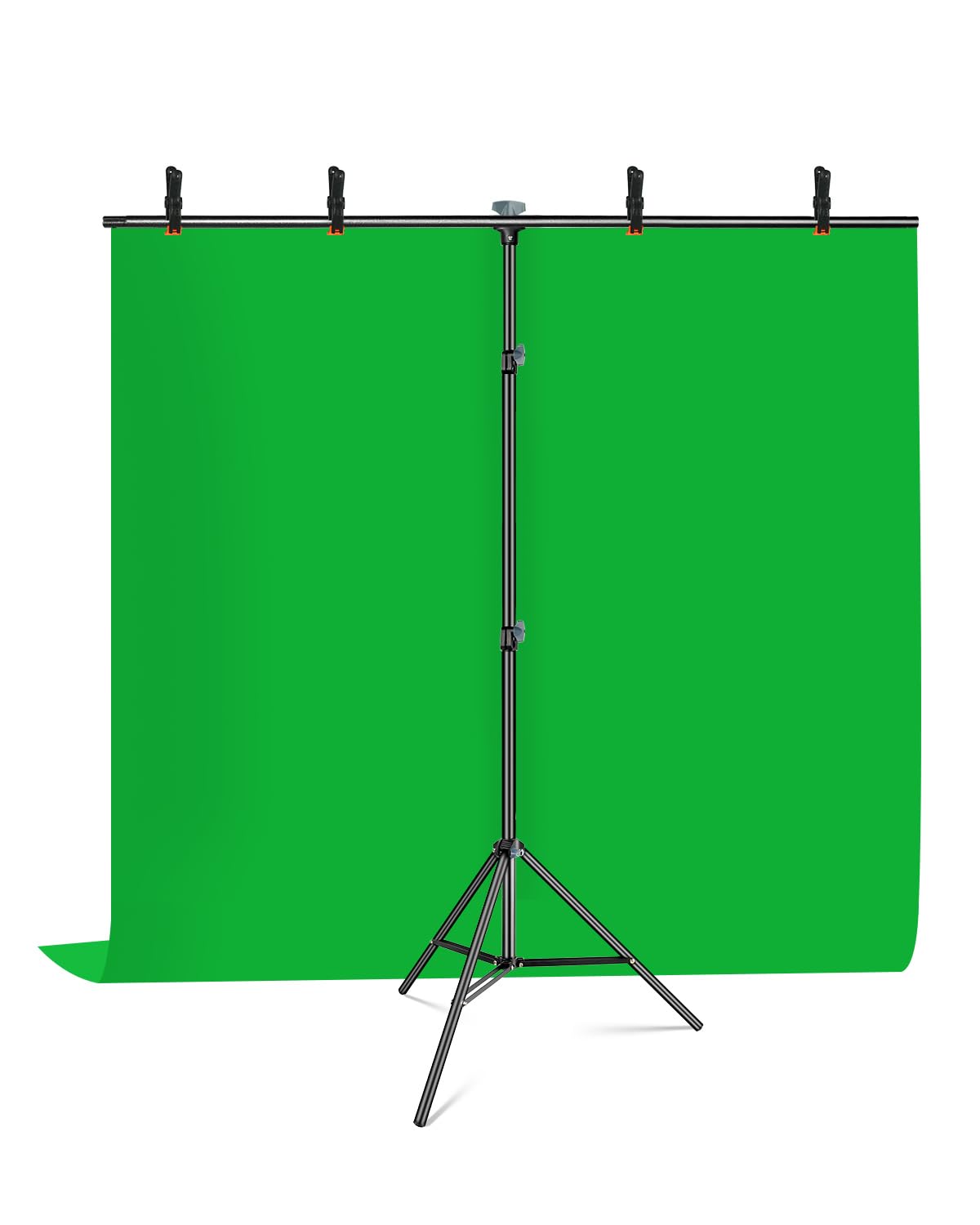 

HEMMOTOP Зеленый фон Хромакей Стойка для веб-конференций 191x200см Ширина Легко подходит для Zoom Стойка для удаленного фона Подходит для видео и онлайн зелёный