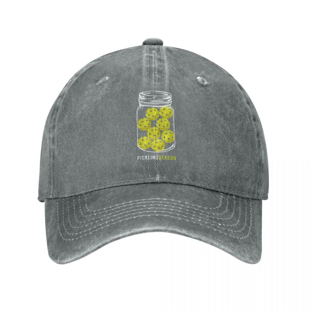 Spring Autumn Dad Pickling Season Funny Pickleball Jar Baseball Caps Fashion Hats Outdoor Denim Casquette Gorras