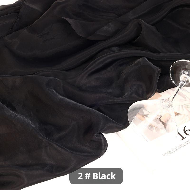 Skin-friendly Organza Fabric Per Meter for Clothes Skirts Dresses DIY Sewing Summer Translucent Soft Cloth Needlework Thin Plain