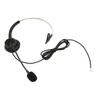 Telephone Headset Single Ear Professional Noise Canceling Adjustable Wired Phone Headset for Call Center Customer