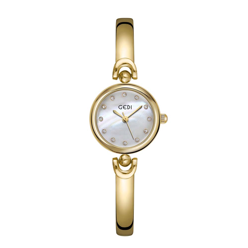 GEDI Korean-Style Quartz Women's Watch Round Dial Bracelet Watch Fashion Quartz Ladies' Wristwatch Waterproof relogio feminino