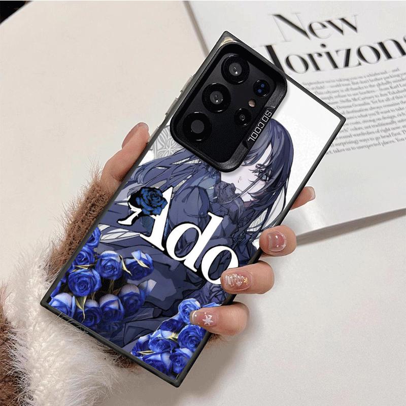 Ado Cartoon K-Kyogen X Uta Soft Phone Case for Samsung Galaxy S24 S25 FE S26 Edge S23 Ultra S22 Plus S21 + Shockproof Cover Back