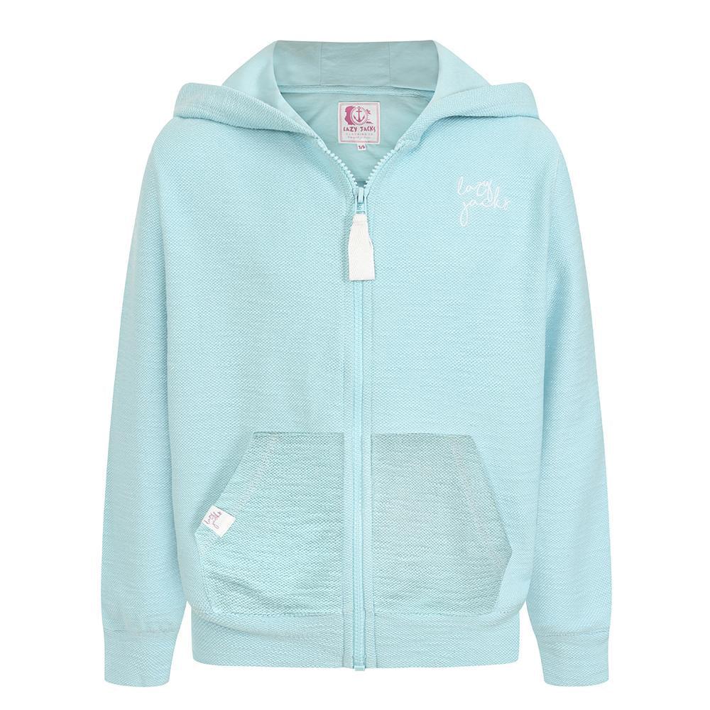 Lazy Jacks Girls Textured Full Zip Hoodie