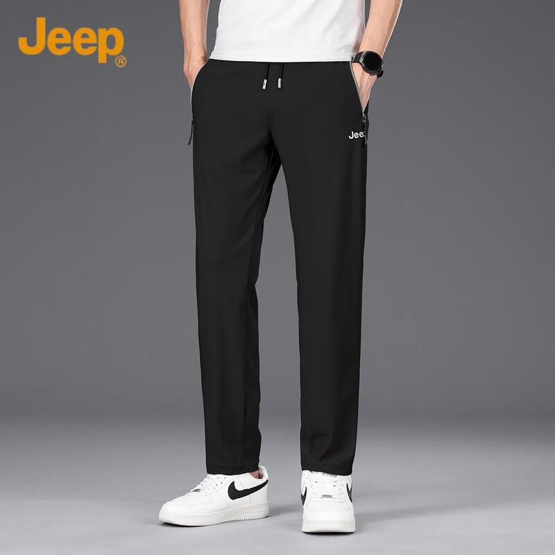 

JEEP Men s Ice Silk Breathable Casual Straight-Leg Sport Pants 2XL