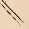 Gothic Plane Pendant Necklace Layer Black Beaded Charm Spikes Necklaces Crystals Cubic Zirconia Faith Jewelry for Women