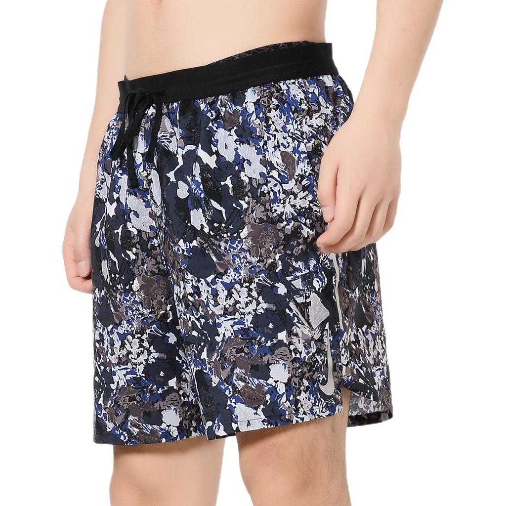Nike Flex Stride Floral Print Drawstring Running Shorts Men Bottoms Blue AQ6977-451