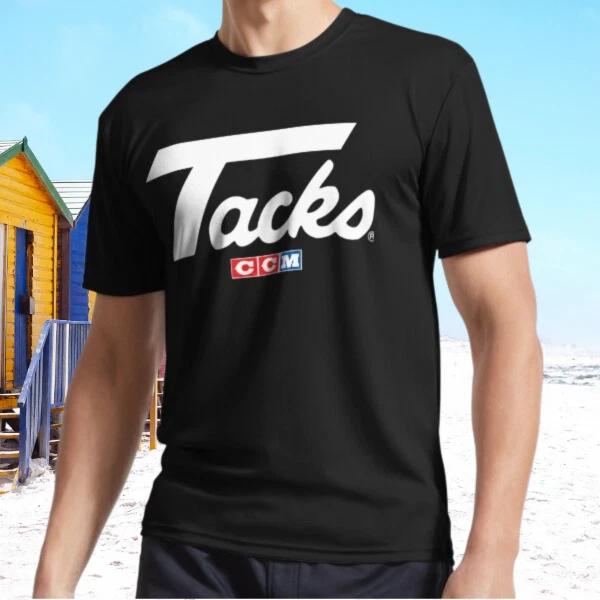 

New CCM Tacks Retro Ice Hockey Logo Active T-Shirt Funny Size S - 5XL M