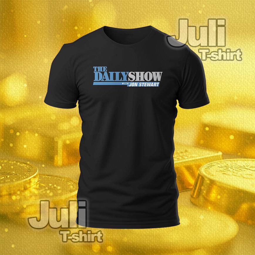 The Daily Show With Jon Stewart TV Show Logo funny t-shirt Size S-5XL USA Unisex T-Shirt XL
