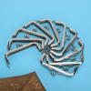 10pcs 8.5cm Square Metal Frame Clasp Lock Clip for Purse Bag Making DIY Craft Supplies