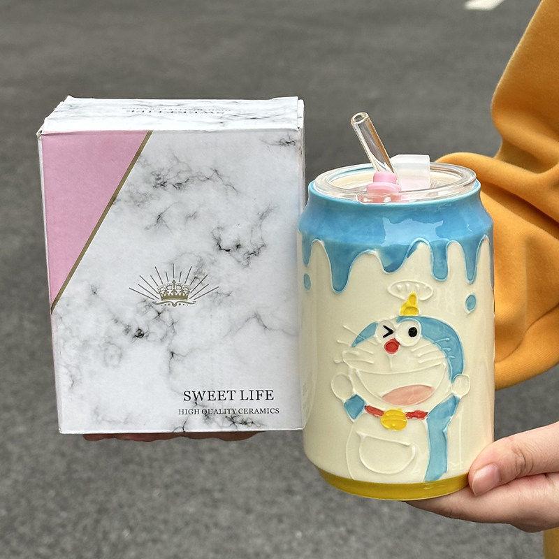 

Adorable Ceramic Straw Mug Gift Set for Girls – Perfect for Birthdays & Children s Parties
