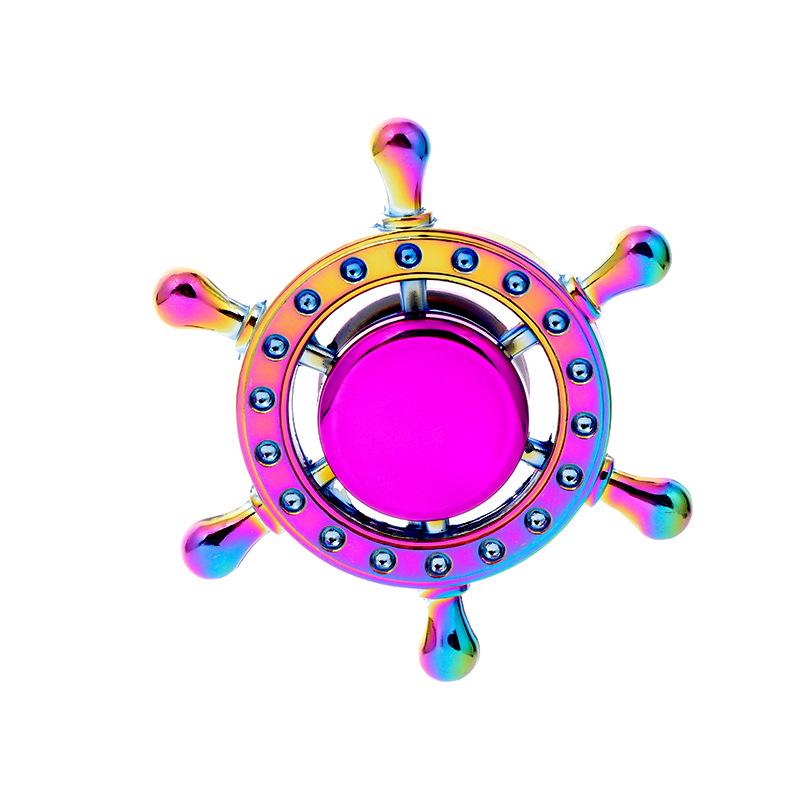 

Colorful Zinc Alloy Electroplated Finger Spinner Toy