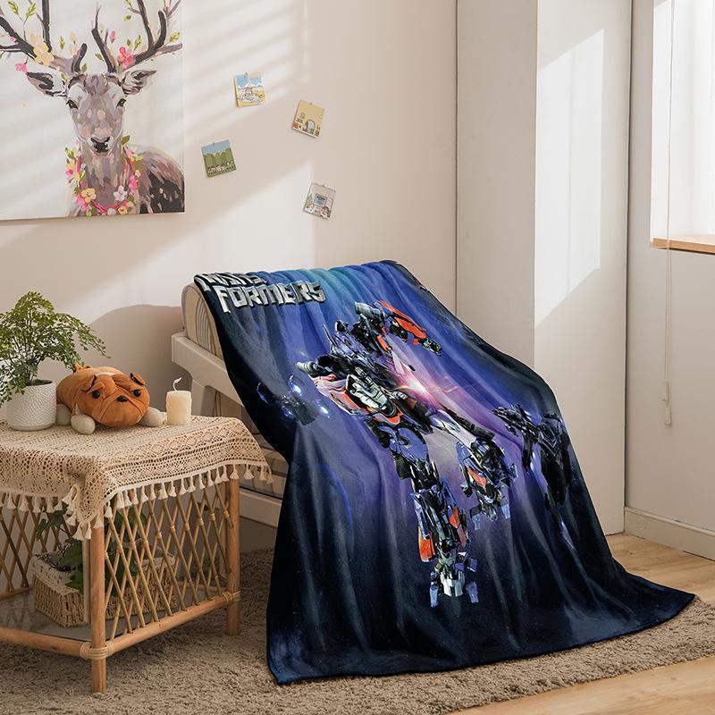 Transformers Series Flannel Blanket 3D Printed Sofa Blanket Thickened Blanket