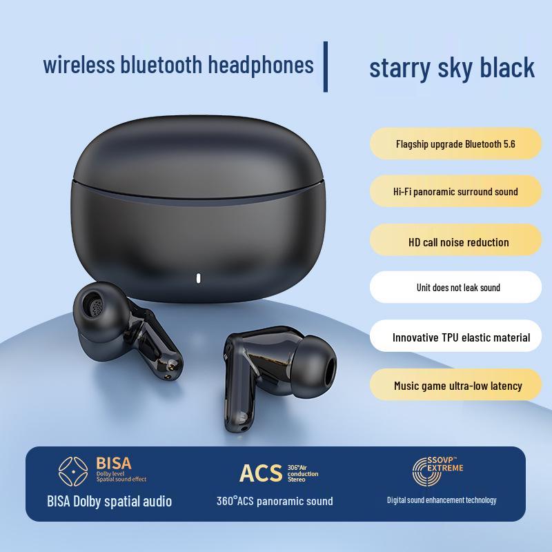 2025 Smart Wireless Noise-Cancelling Bluetooth Earphones - High-Quality, Comfortable In-Ear Design with Long Battery Life