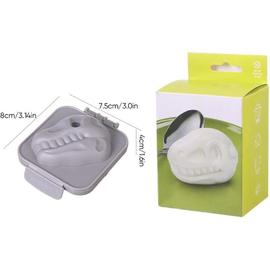 Dinosaur Skull Hard-Boiled Egg Mold,Creative Funny Dinosaur Fossil Shaped Egg Press,Boiled Egg Mold Egg Former Dinosaur Cartoon Egg Press Boiled Egg