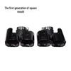 Black Stainless Steel Quad Exhaust Tips for 20-24 Land Rover Defender 90/110